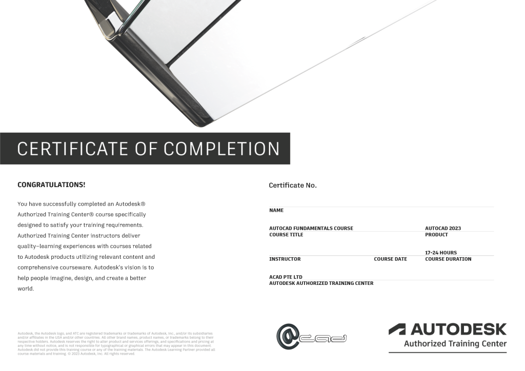 AutoCAD Certificate